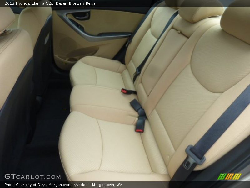 Rear Seat of 2013 Elantra GLS