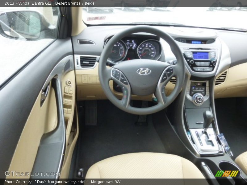 Desert Bronze / Beige 2013 Hyundai Elantra GLS