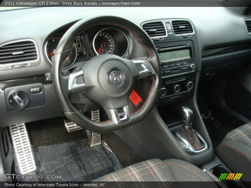 Deep Black Metallic / Interlagos Plaid Cloth 2011 Volkswagen GTI 2 Door