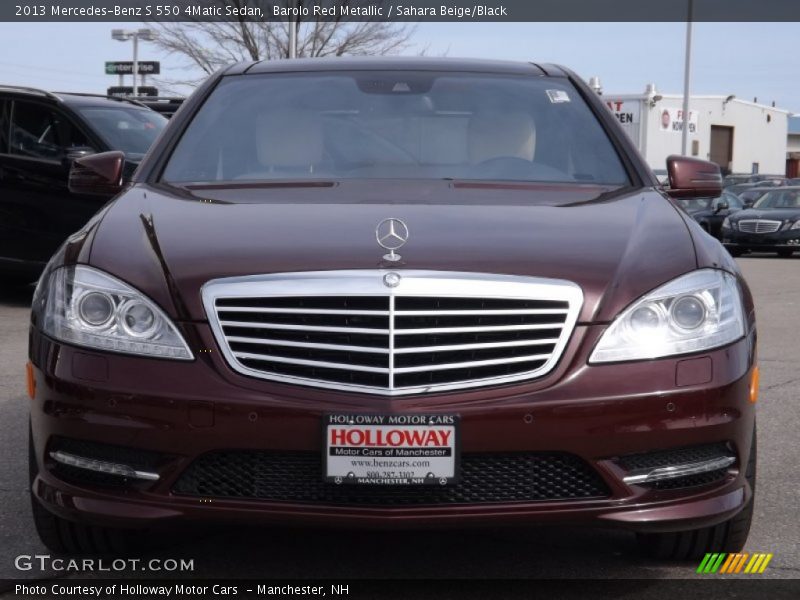 Barolo Red Metallic / Sahara Beige/Black 2013 Mercedes-Benz S 550 4Matic Sedan