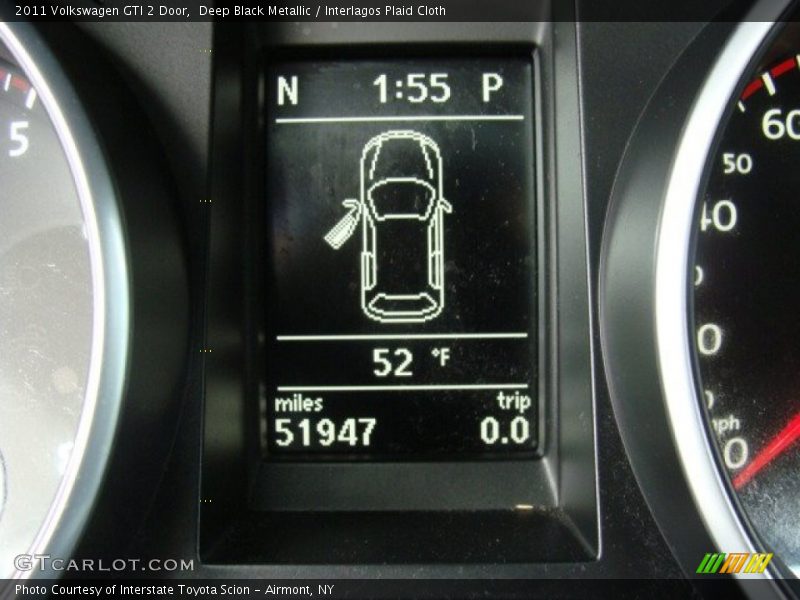 Deep Black Metallic / Interlagos Plaid Cloth 2011 Volkswagen GTI 2 Door