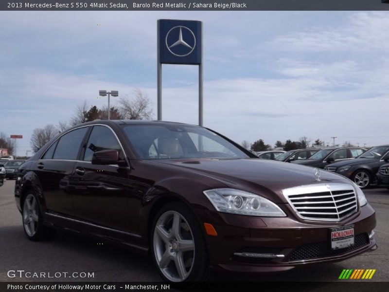 Barolo Red Metallic / Sahara Beige/Black 2013 Mercedes-Benz S 550 4Matic Sedan