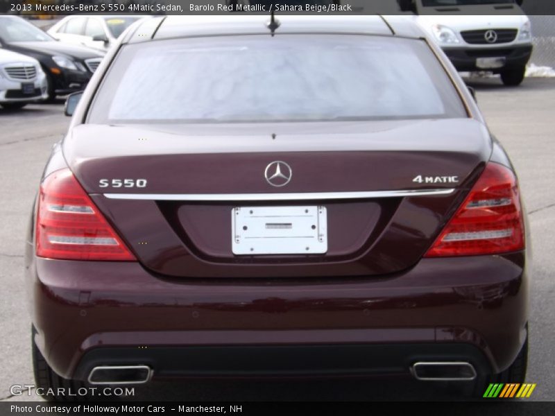 Barolo Red Metallic / Sahara Beige/Black 2013 Mercedes-Benz S 550 4Matic Sedan