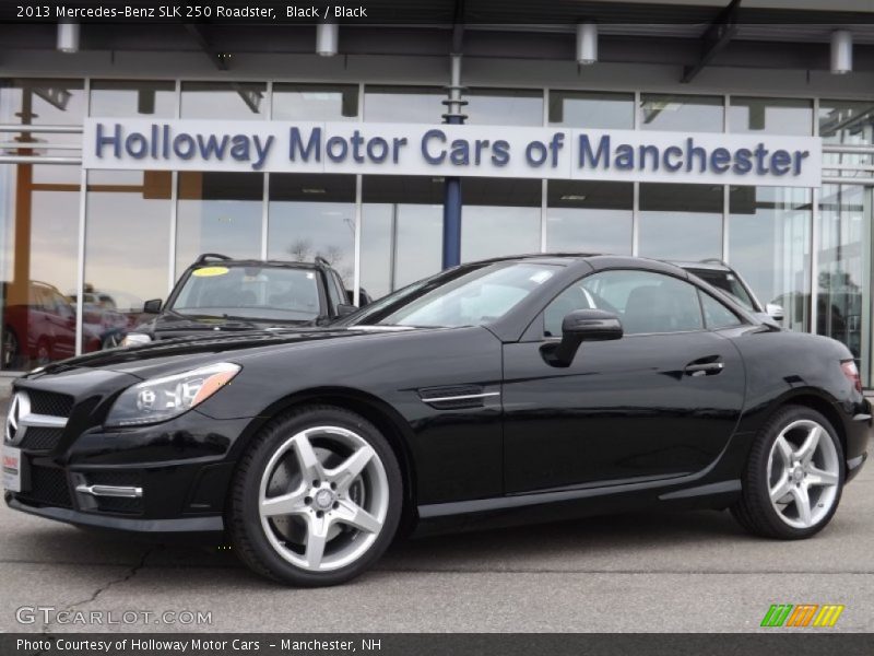 Black / Black 2013 Mercedes-Benz SLK 250 Roadster