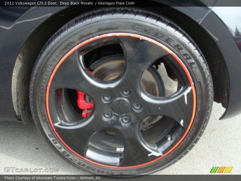 Deep Black Metallic / Interlagos Plaid Cloth 2011 Volkswagen GTI 2 Door