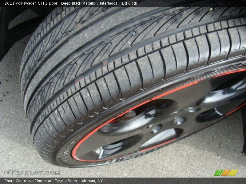 Deep Black Metallic / Interlagos Plaid Cloth 2011 Volkswagen GTI 2 Door