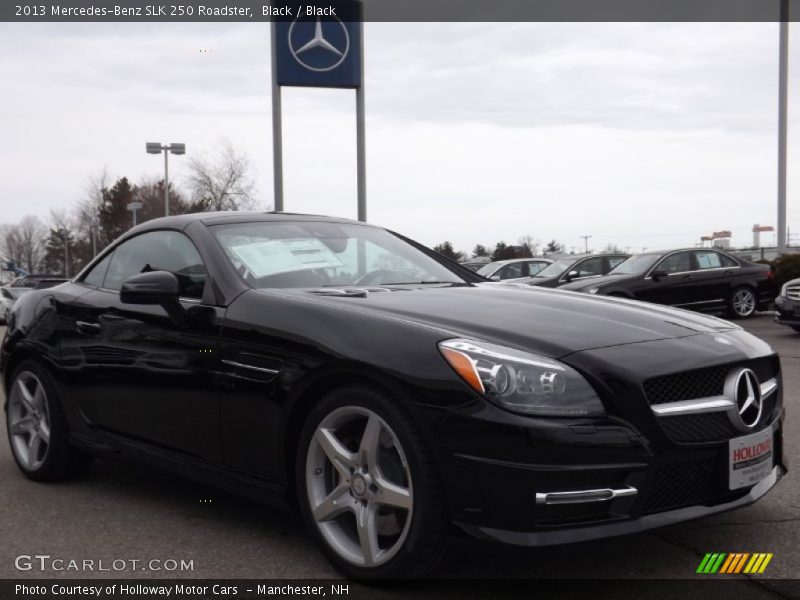 Black / Black 2013 Mercedes-Benz SLK 250 Roadster