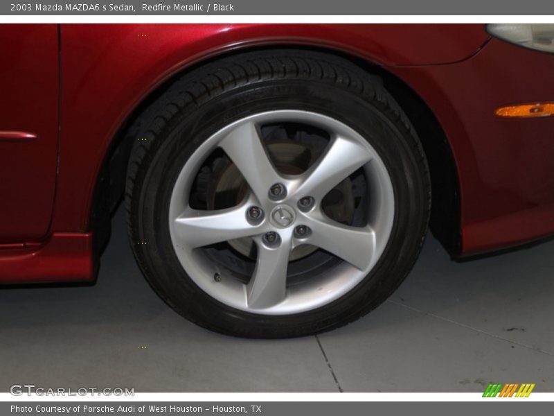 Redfire Metallic / Black 2003 Mazda MAZDA6 s Sedan