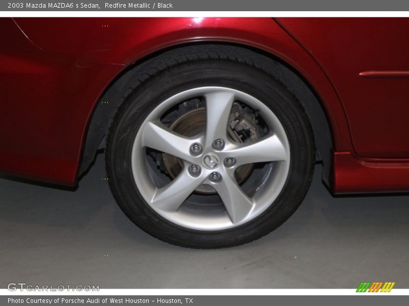 Redfire Metallic / Black 2003 Mazda MAZDA6 s Sedan