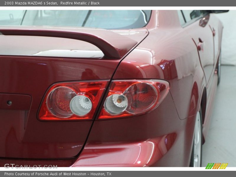 Redfire Metallic / Black 2003 Mazda MAZDA6 s Sedan