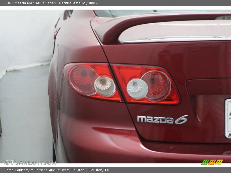 Redfire Metallic / Black 2003 Mazda MAZDA6 s Sedan