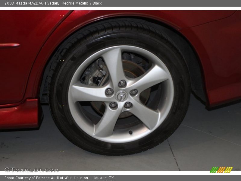 Redfire Metallic / Black 2003 Mazda MAZDA6 s Sedan