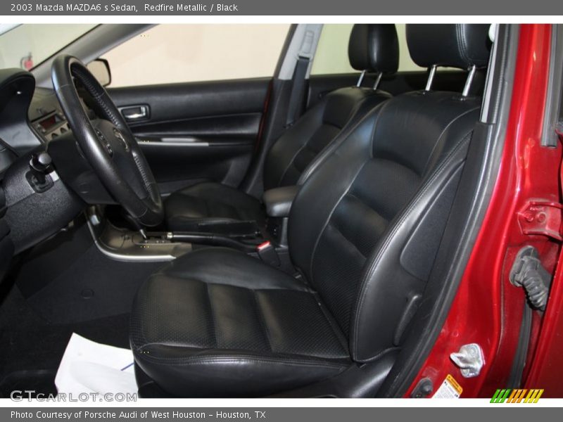 Redfire Metallic / Black 2003 Mazda MAZDA6 s Sedan