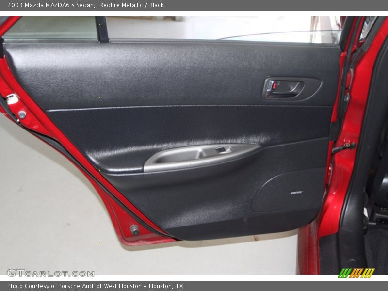 Redfire Metallic / Black 2003 Mazda MAZDA6 s Sedan