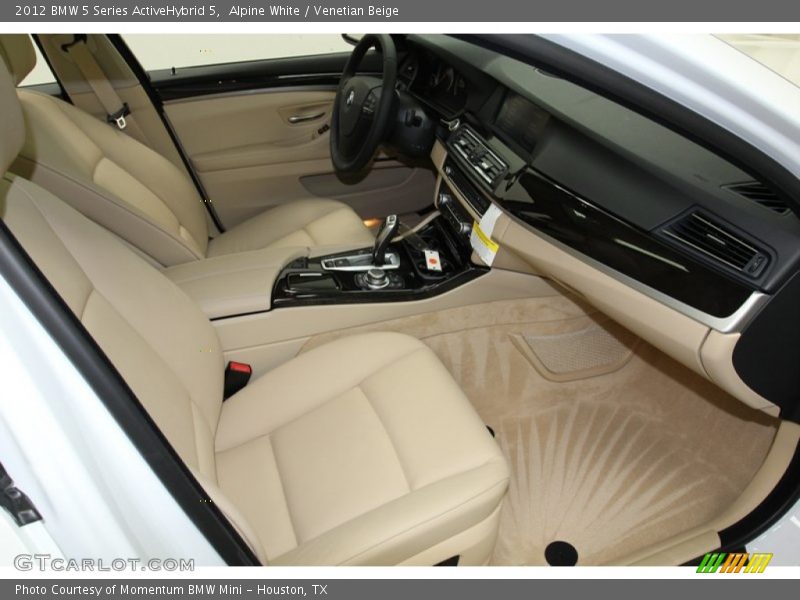 Front Seat of 2012 5 Series ActiveHybrid 5