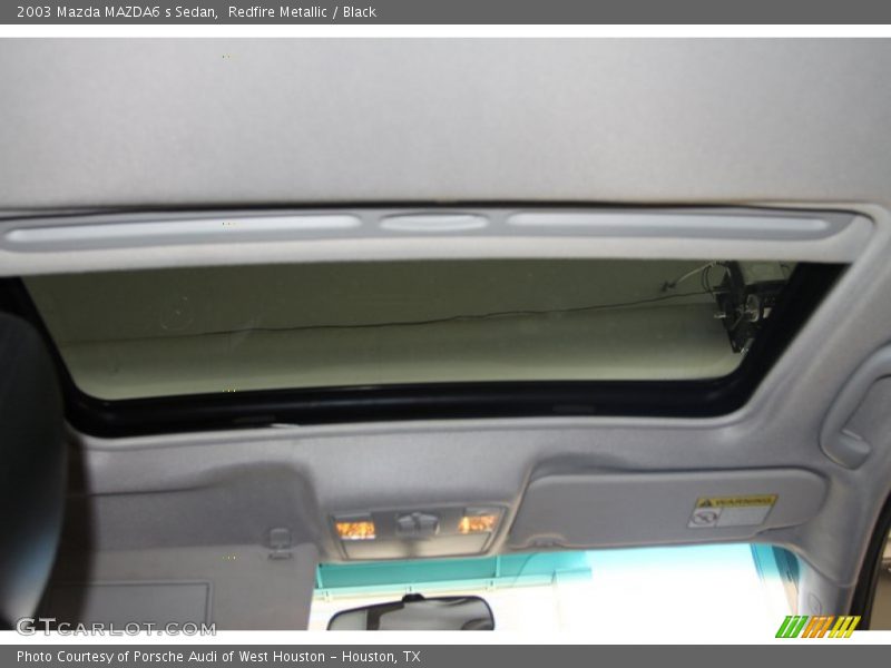 Redfire Metallic / Black 2003 Mazda MAZDA6 s Sedan