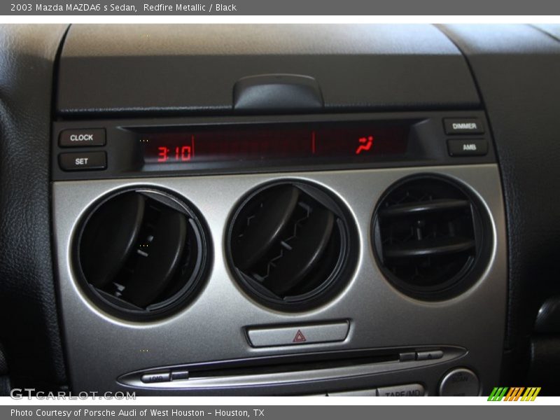 Redfire Metallic / Black 2003 Mazda MAZDA6 s Sedan