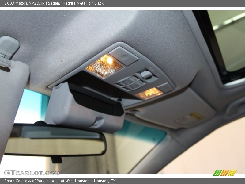 Redfire Metallic / Black 2003 Mazda MAZDA6 s Sedan