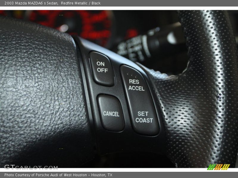 Redfire Metallic / Black 2003 Mazda MAZDA6 s Sedan