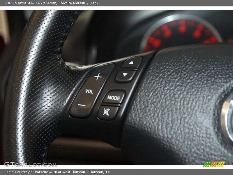 Redfire Metallic / Black 2003 Mazda MAZDA6 s Sedan