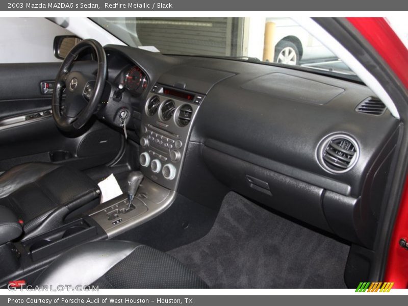 Redfire Metallic / Black 2003 Mazda MAZDA6 s Sedan