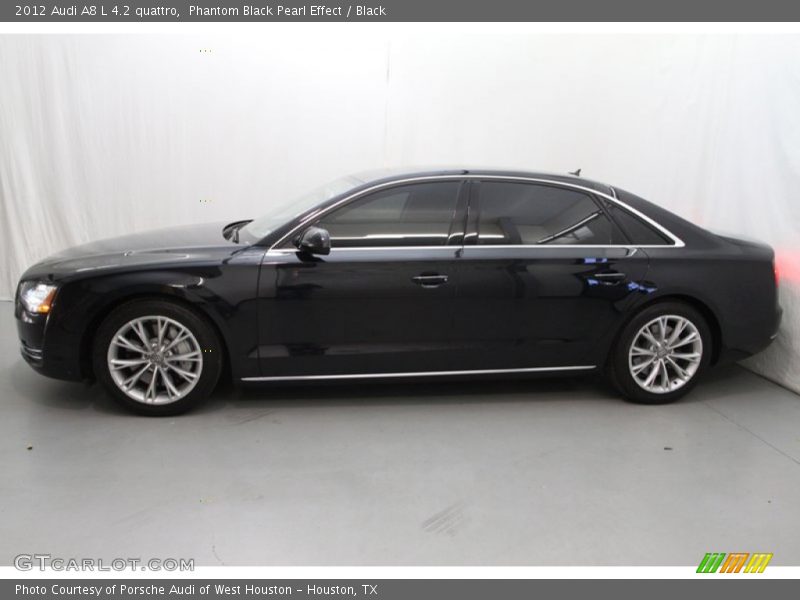 Phantom Black Pearl Effect / Black 2012 Audi A8 L 4.2 quattro