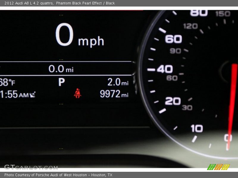 Phantom Black Pearl Effect / Black 2012 Audi A8 L 4.2 quattro