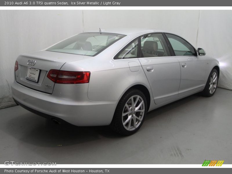 Ice Silver Metallic / Light Gray 2010 Audi A6 3.0 TFSI quattro Sedan