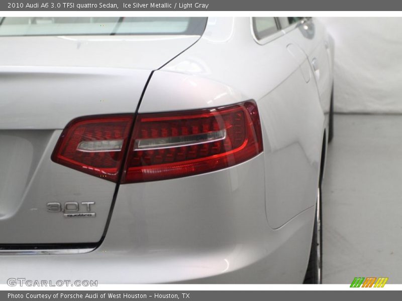 Ice Silver Metallic / Light Gray 2010 Audi A6 3.0 TFSI quattro Sedan