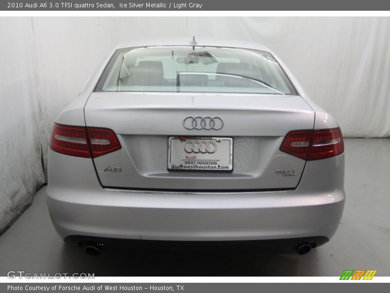 Ice Silver Metallic / Light Gray 2010 Audi A6 3.0 TFSI quattro Sedan