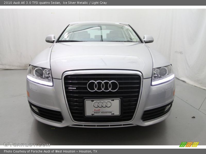 Ice Silver Metallic / Light Gray 2010 Audi A6 3.0 TFSI quattro Sedan