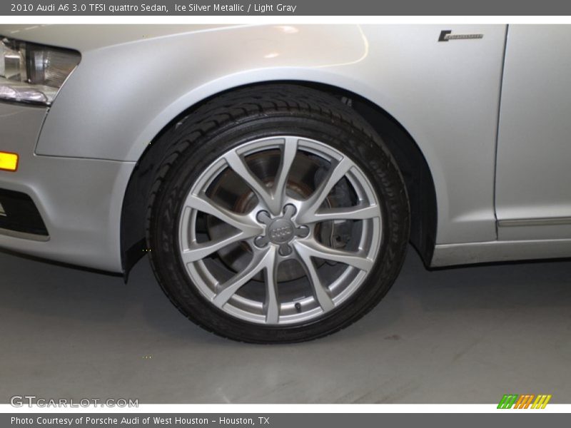 Ice Silver Metallic / Light Gray 2010 Audi A6 3.0 TFSI quattro Sedan