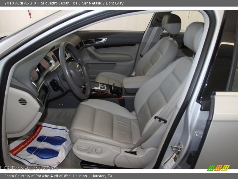 Ice Silver Metallic / Light Gray 2010 Audi A6 3.0 TFSI quattro Sedan