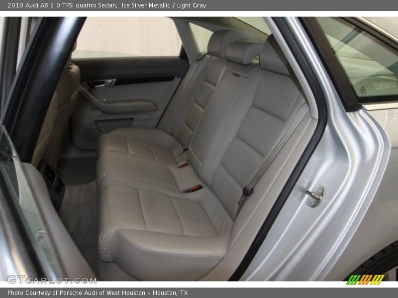 Ice Silver Metallic / Light Gray 2010 Audi A6 3.0 TFSI quattro Sedan