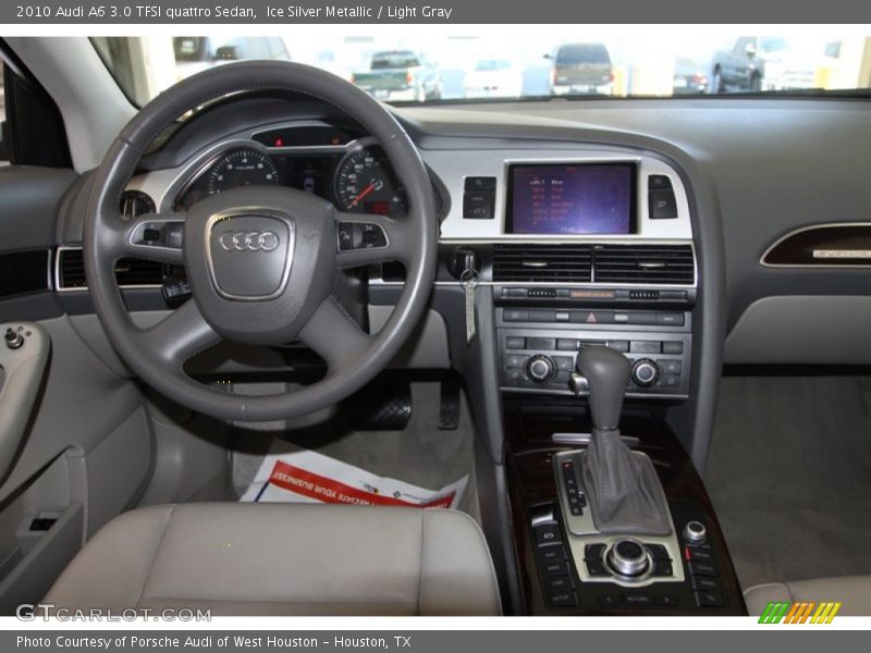 Ice Silver Metallic / Light Gray 2010 Audi A6 3.0 TFSI quattro Sedan