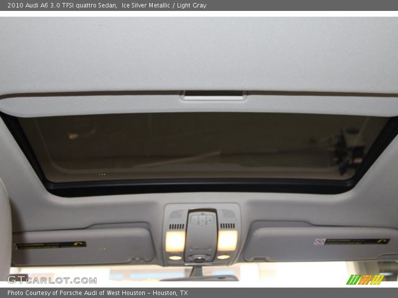 Ice Silver Metallic / Light Gray 2010 Audi A6 3.0 TFSI quattro Sedan