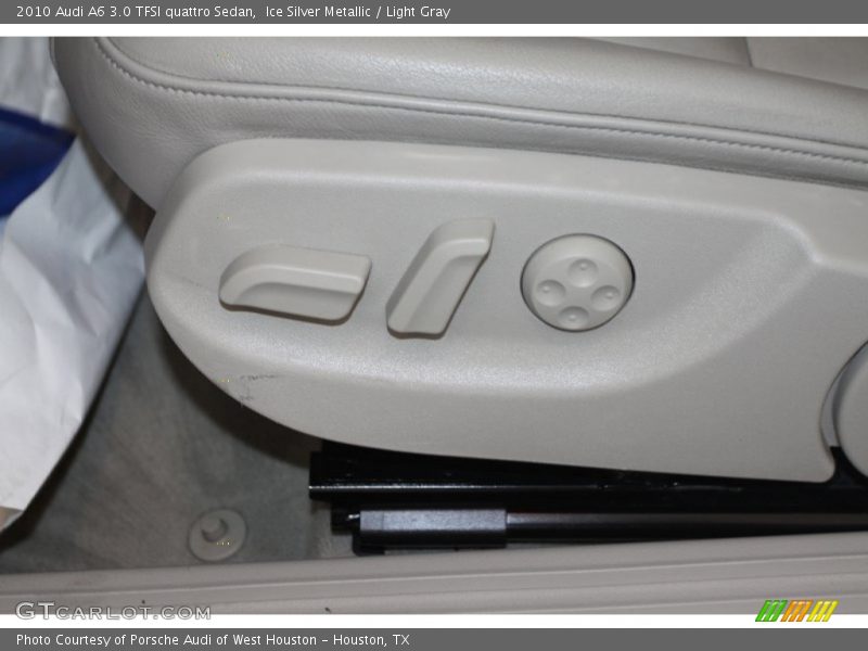 Ice Silver Metallic / Light Gray 2010 Audi A6 3.0 TFSI quattro Sedan