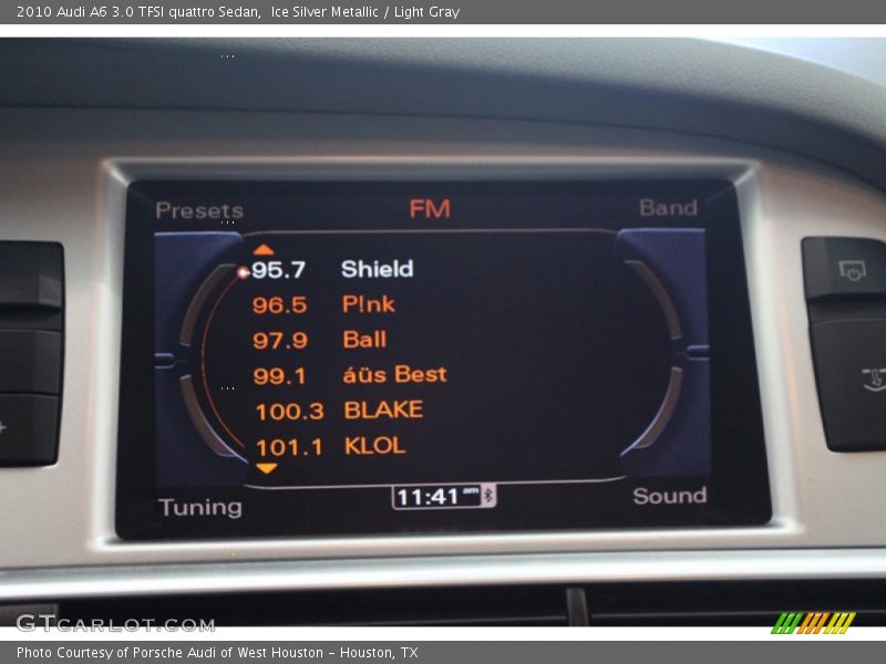 Ice Silver Metallic / Light Gray 2010 Audi A6 3.0 TFSI quattro Sedan