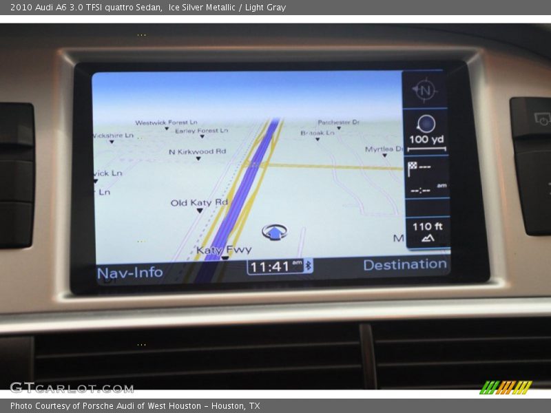 Ice Silver Metallic / Light Gray 2010 Audi A6 3.0 TFSI quattro Sedan