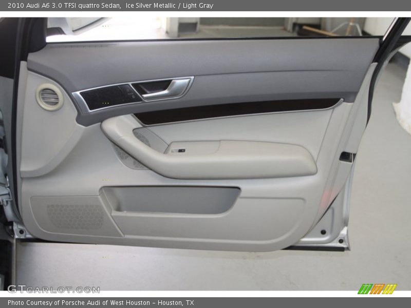 Ice Silver Metallic / Light Gray 2010 Audi A6 3.0 TFSI quattro Sedan