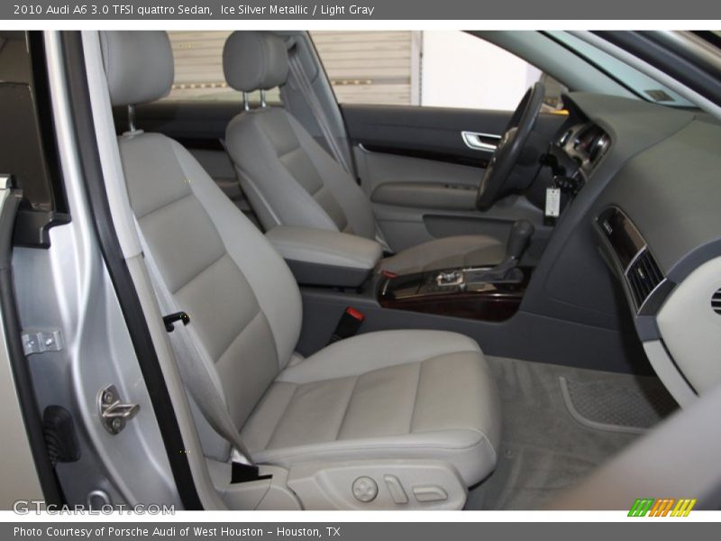 Ice Silver Metallic / Light Gray 2010 Audi A6 3.0 TFSI quattro Sedan