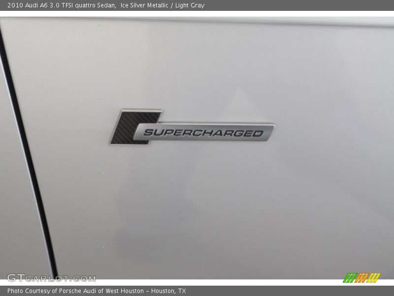 Ice Silver Metallic / Light Gray 2010 Audi A6 3.0 TFSI quattro Sedan
