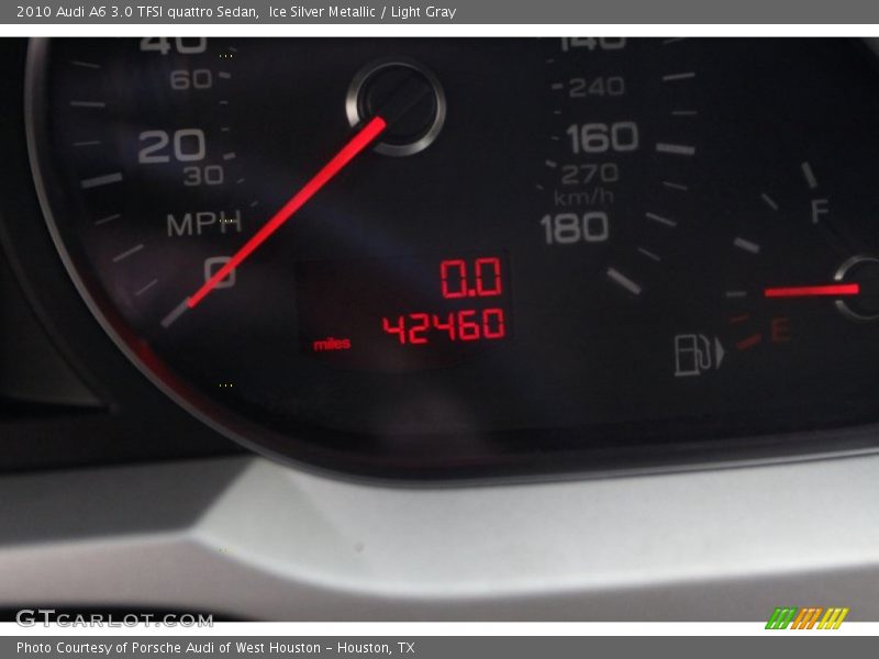 Ice Silver Metallic / Light Gray 2010 Audi A6 3.0 TFSI quattro Sedan