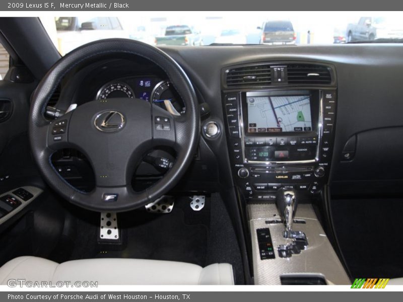 Mercury Metallic / Black 2009 Lexus IS F