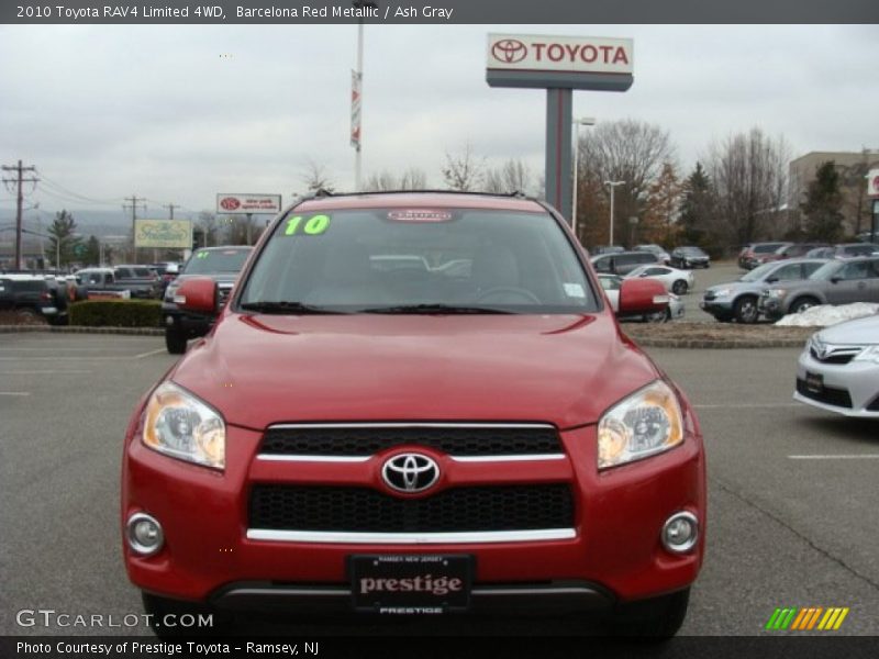 Barcelona Red Metallic / Ash Gray 2010 Toyota RAV4 Limited 4WD