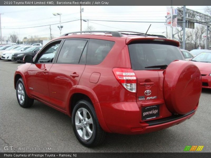 Barcelona Red Metallic / Ash Gray 2010 Toyota RAV4 Limited 4WD