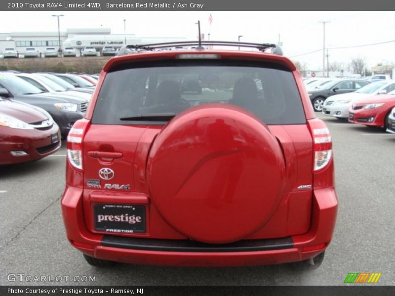 Barcelona Red Metallic / Ash Gray 2010 Toyota RAV4 Limited 4WD