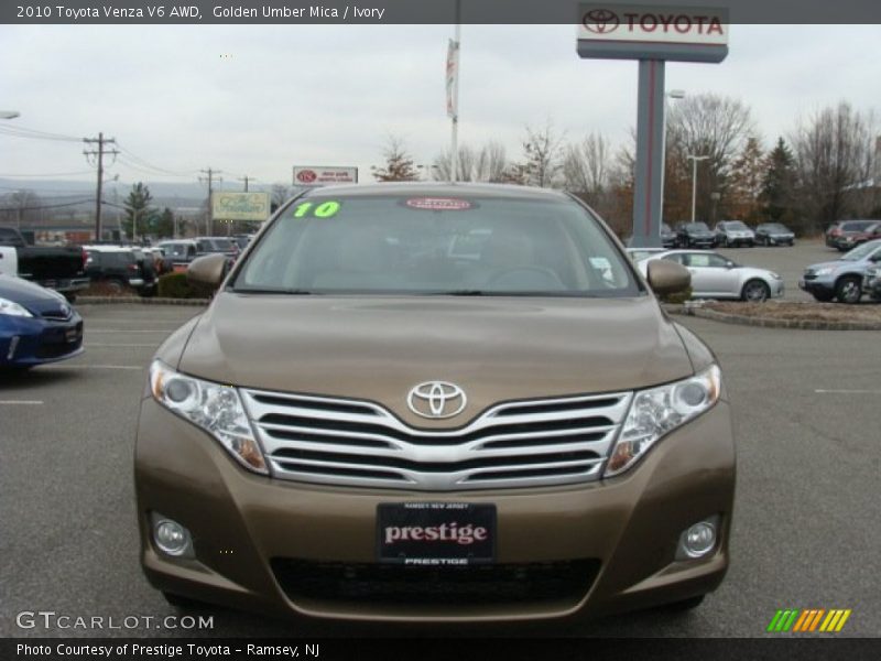 Golden Umber Mica / Ivory 2010 Toyota Venza V6 AWD