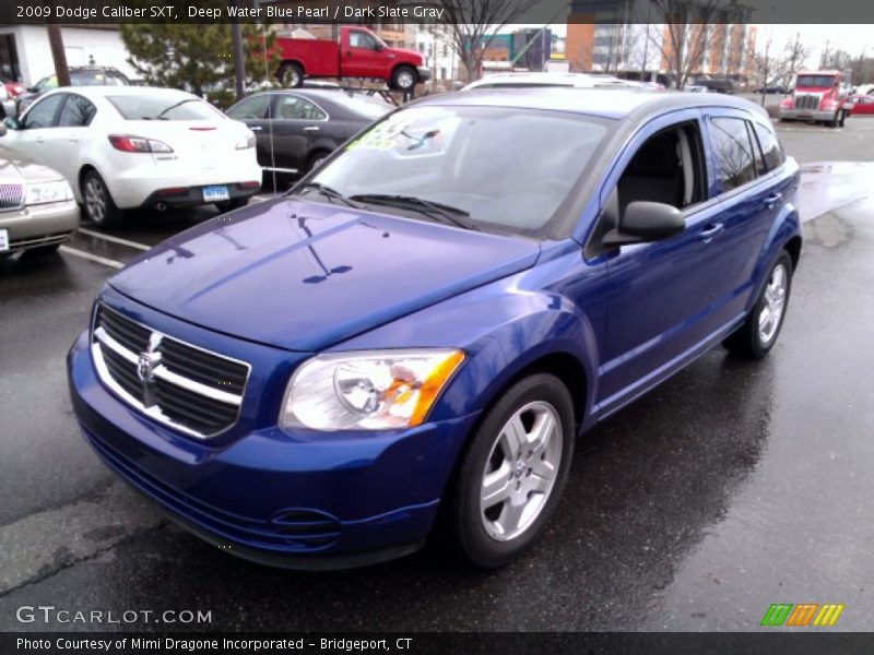 Deep Water Blue Pearl / Dark Slate Gray 2009 Dodge Caliber SXT