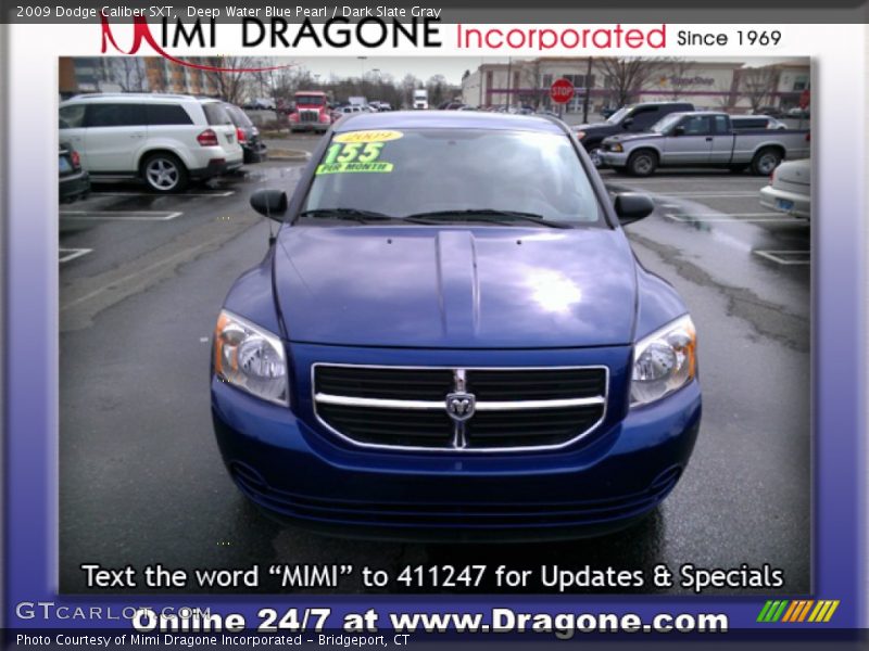 Deep Water Blue Pearl / Dark Slate Gray 2009 Dodge Caliber SXT